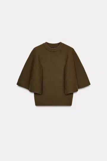 [ 새상품 ] ZARA 케이프 슬리브 니트 스웨터 M