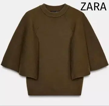 [ 새상품 ] ZARA 케이프 슬리브 니트 스웨터 M