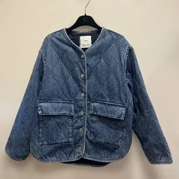 [ 새상품급 미착용 ] MANGO 퀼팅 데님 자켓