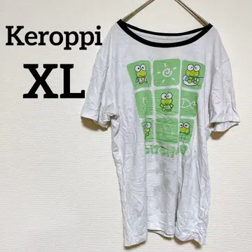 1점 Keroppi [ XL ] 반팔 T셔츠 케로케로케로피 화이트