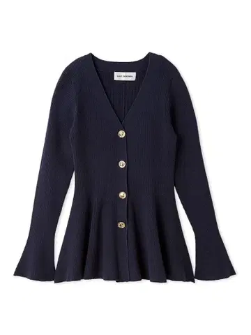 lilybrown 페플럼 니트 가디건