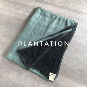 Plantation 리버서블 대형 머플러 숄 울 일본제