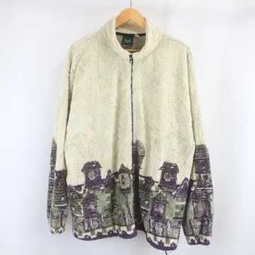 90s USA제 MAZMANIA 집 거리 풍경 보아 지퍼 자켓 XL