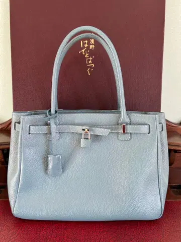 전 [컨디션 최상] Hamano 티어 Meteor 천연 가죽 핸드백