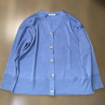 SIMPLICITE 라이트 블루 V넥 가디건