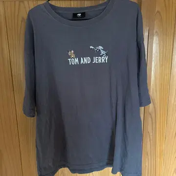 톰과 제리 T셔츠 그레이 반팔