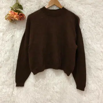 노프&독시 크루넥 모헤어 니트 [M] 울 일본제