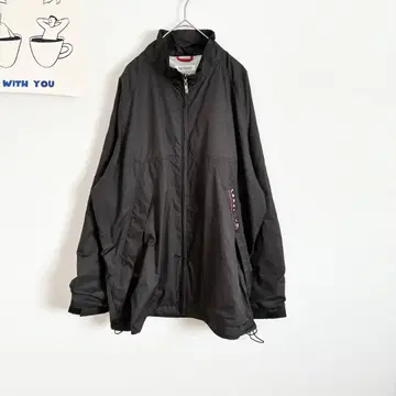 레이크랜드 나일론 자켓 스탠드 카라 윈드 브레이커 프린트