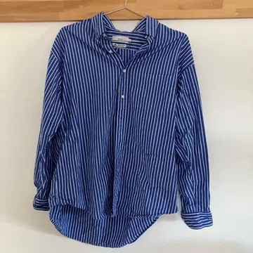 그라프 페이퍼 토마스 메이슨 스트라이프 셔츠 블루 화이트