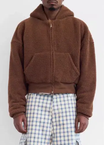 ERL 테리 플리스 집업 후디 사이즈 M