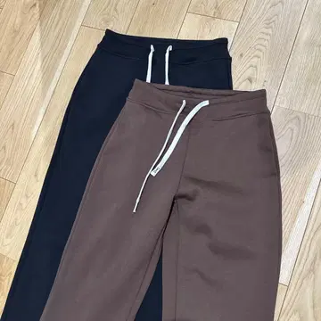 캐주얼 팬츠 네이비와 브라운 2개 세트