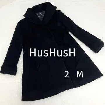 [ 해쉬애쉬 ] HusHusH 미들 코트 M 블랙