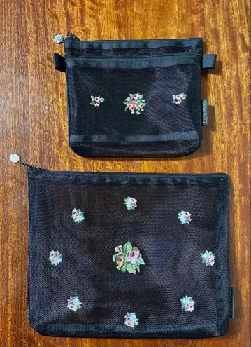 쿠게 미치코 푸치포앙 메쉬 파우치 2개 세트 - wb