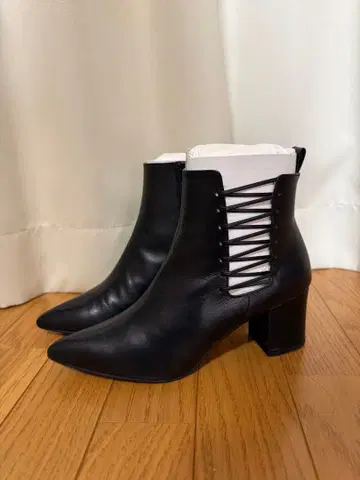 CHEMBUR 스틸레토 부츠 24cm 천연 가죽 일본제