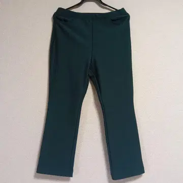 샵 채널 라 스크런치 속기모 다크 그린 팬츠