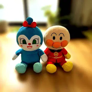 호빵맨 후와린 스마일 봉제 인형 M 호빵맨 코킨짱