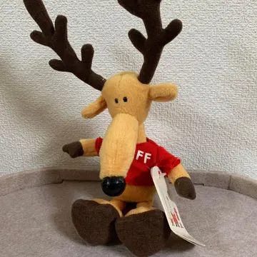 루돌프 봉제 인형 빨간색 셔츠 공식 택 포함