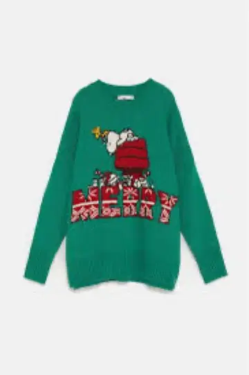 크리스마스 ZARA Snoopy Peanuts 스누피 니트