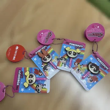 파워퍼프걸스 막대형 페이스 참 4개 세트