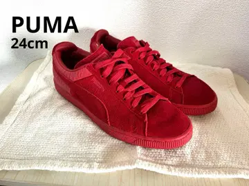 푸마 레드 스웨이드 스니커즈