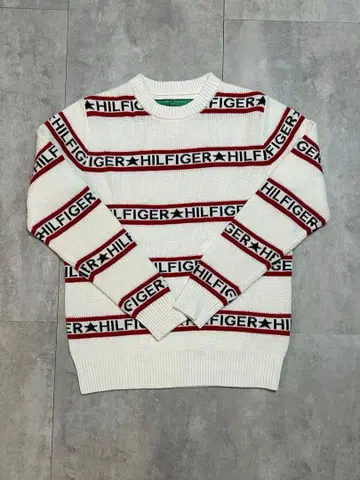 타미힐피거 스트라이프 스웨터 M