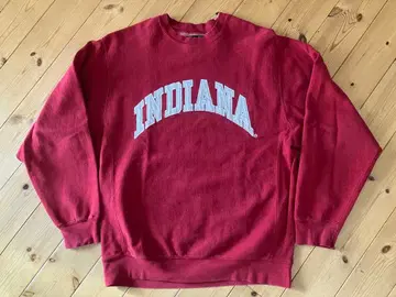INDIANA 크루넥 맨투맨 빨간색 레드 챔피온 사이드 리브