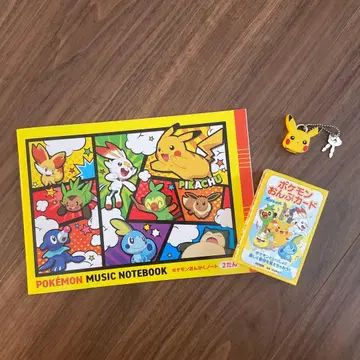 포켓몬 음악 노트와 음표 카드 세트