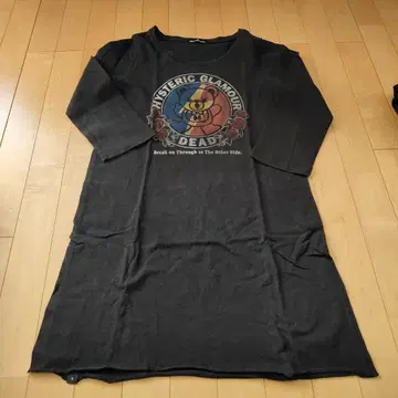 HYSTERIC GLAMOUR 7부 소매 원피스 블랙