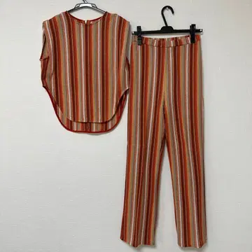 AMERI 스트라이프 셋업 이너 숏팬츠 포함