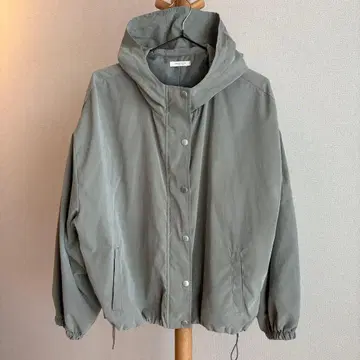 후드 부착 라이트 블루종 M 루즈 실루엣