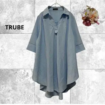 TRUBE 새상품급 스키퍼 셔츠 튜닉 체형 커버 고급 상의
