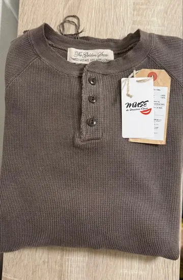 MUSE [ REMI RELIEF ] 새상품 헨리 롱 슬리브 티셔츠