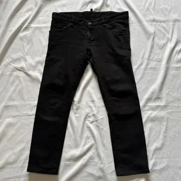 디스퀘어드 스트레치 스키니 블랙 데님 팬츠 48