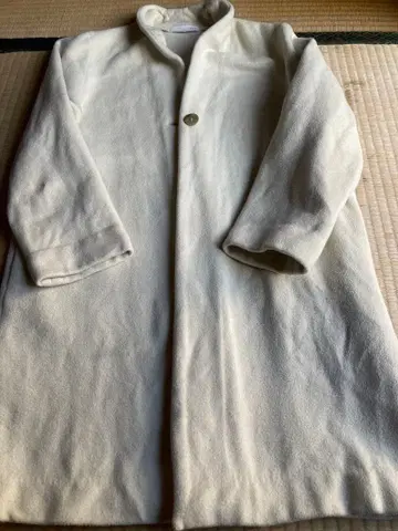 화이트 코트 A라인 면 100%