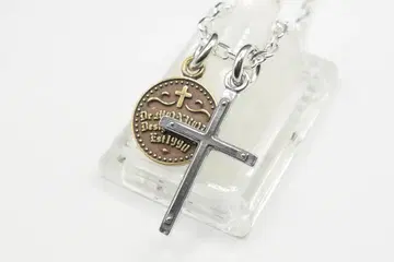 새상품 닥터 몬로 크로스 코인 목걸이 펜던트
