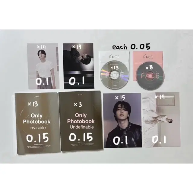지민 페이스 face 앨범 cd 포카 엽서 양도 방탄 bts jimin
