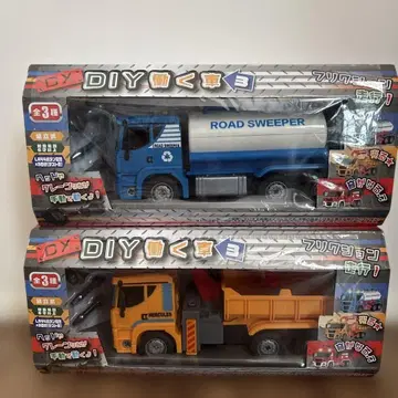 DIY 작업 자동차 크레인차, 탱크로리 세트