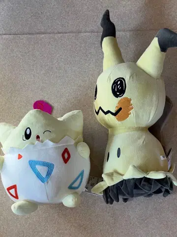 택 포함 봉제 인형 미미큐 45cm, 토게피 22cm