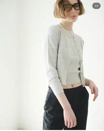 르쉘블루 레이스 편직 앙상블