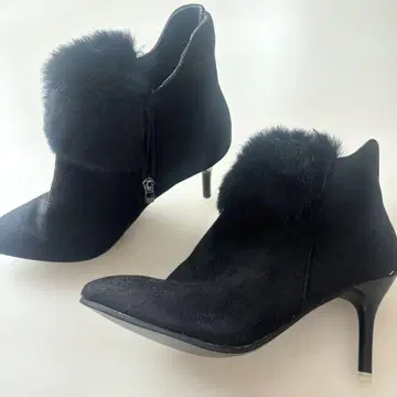 [새상품] 블랙 스웨이드 부츠 38