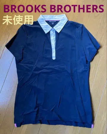 브룩스브라더스 반팔 피케 셔츠 꽃무늬 악센트 미사용