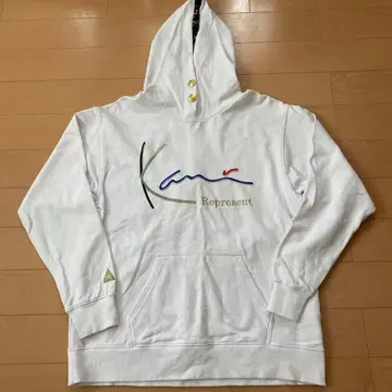 [ 새상품급 ] KARL KANI 후드티 화이트