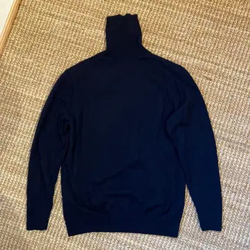 [UNIQLO] 캐시미어 100% 터틀넥 네이비 남성용 L 사이즈