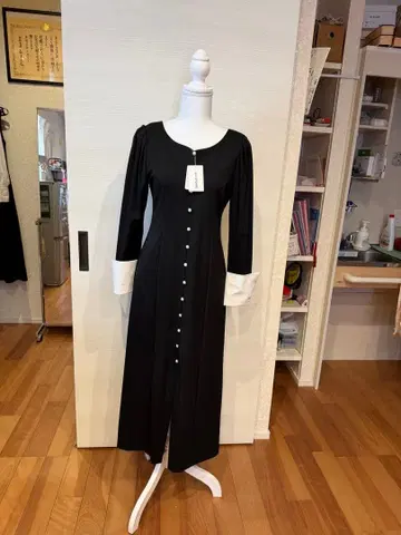 JILL STUART 레이온 저지 펜슬 드레스