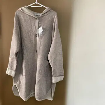 SELF SERVICE 후드 부착 롱 코트 택 포함 미사용