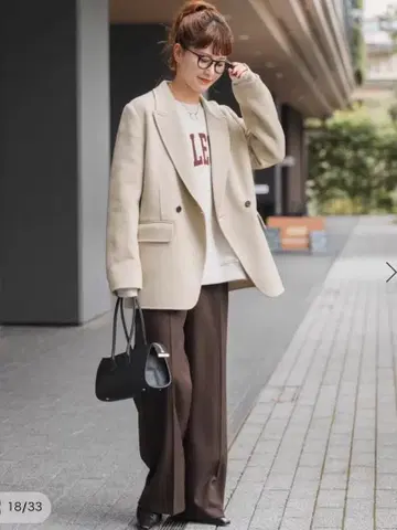 Spick and Span 120S 비버 피크 라벨 자켓