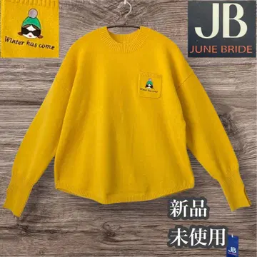 JUNE BRIDE 미사용 새상품 긴팔 니트 정가 14080엔 M~L