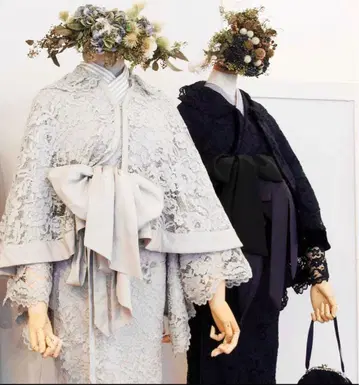 DOUBLE MAISON 쉐이드 레이스 케이프