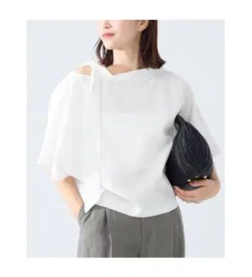 VERMEIL par iena 비대칭 리본 블라우스