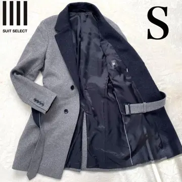 SUIT SELECT 새상품급 체스터 코트 허리 벨트 바이컬러